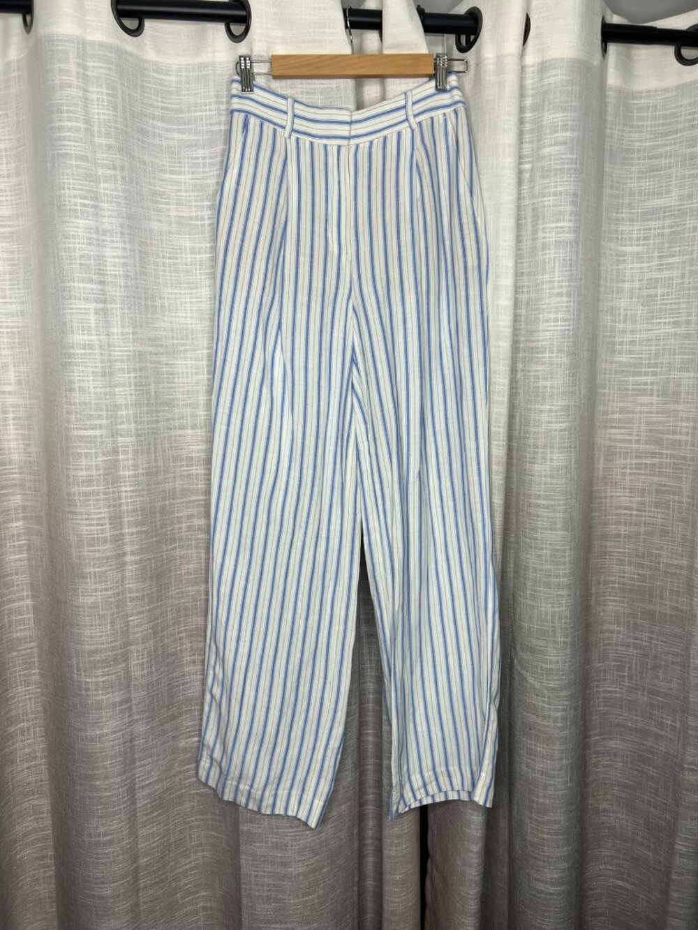 Brand New Loft Blue and White Striped Pants
